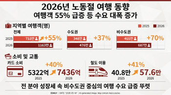 "1163만명 대이동, 7436억 잭팟"…노동절 황금연휴 효과