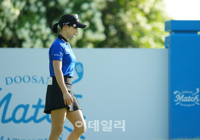 [포토]박결,설레는 마음으로 4강전 입장