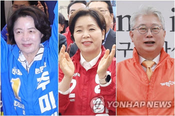 '정상화·미래·승리' 사전투표 마친 추미애·양향자·조응천