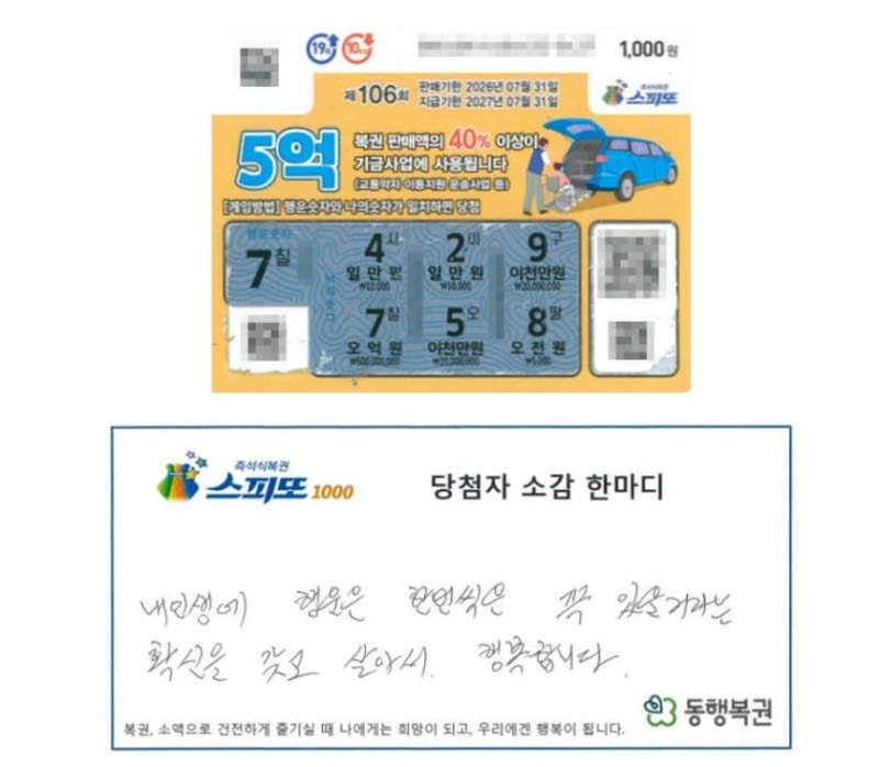 "똥 꿈 꿨더니 진짜 됐다"…5억 당첨자의 반전 사연