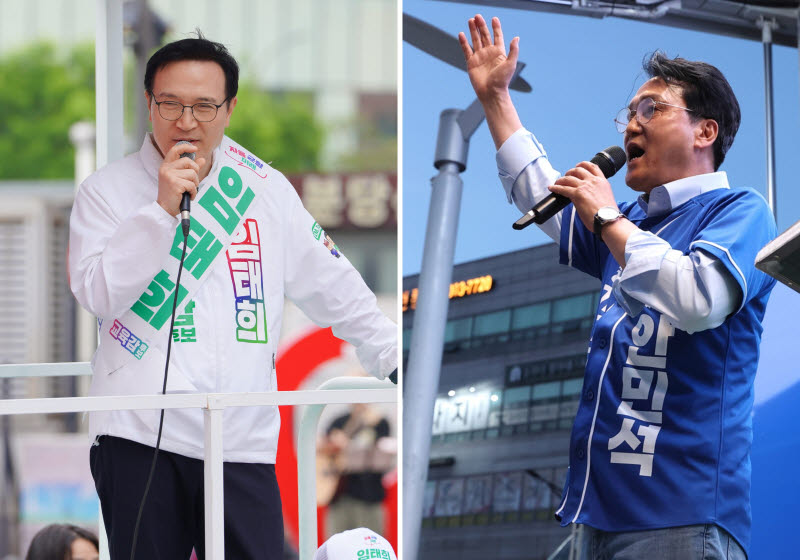 [속보] 방송3사 출구조사..안민석 58.2%, 임태희 41.8%