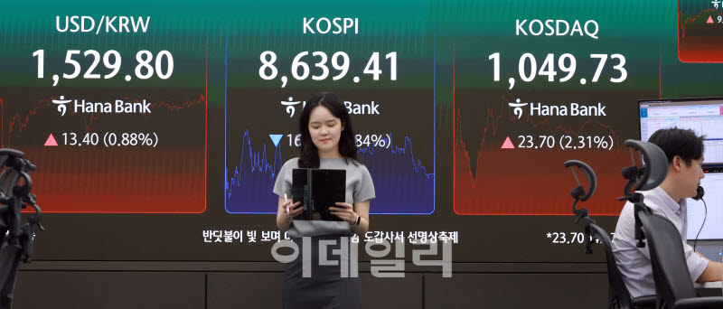 [포토]코스피, 외국인 7.8조 매도에 8700선 아래로