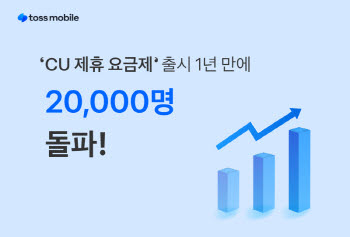 토스모바일, 'CU 제휴 요금제' 누적 가입자 2만명 돌파