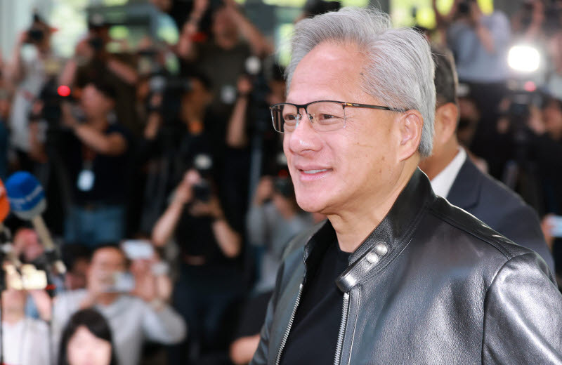 [포토]협력 관련 논의 위해 SK 찾은 젠슨 황