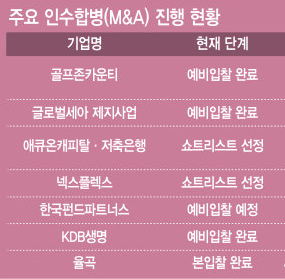 침묵 깬 M&A 시장…8조 매물 ‘기지개’