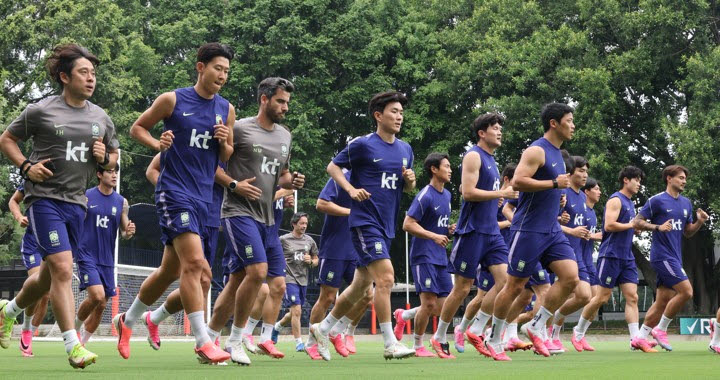 [북중미월드컵]체코전 앞둔 홍명보호, 비공개 훈련... 세트 플레이 집중 단련