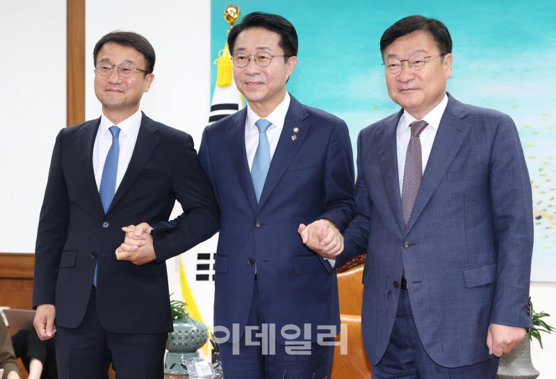 [포토]조정식 국회의장, '한병도-정점식 회동'