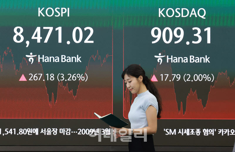 [포토]코스피 3%대 반등 성공