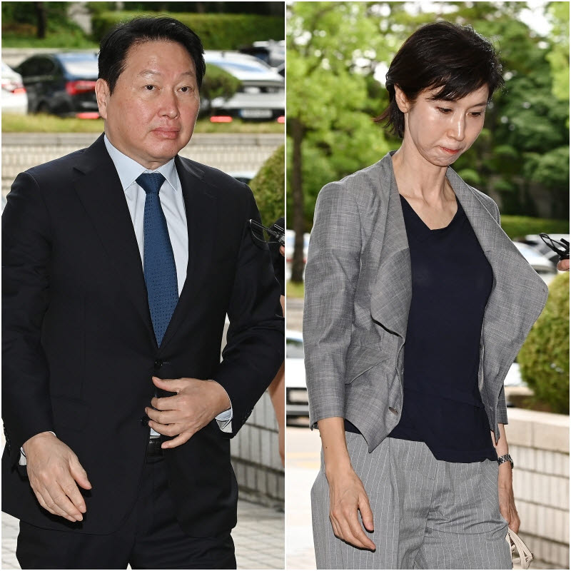 [포토]최태원-노소영, 재산 분할 파기환송 2차 변론기일