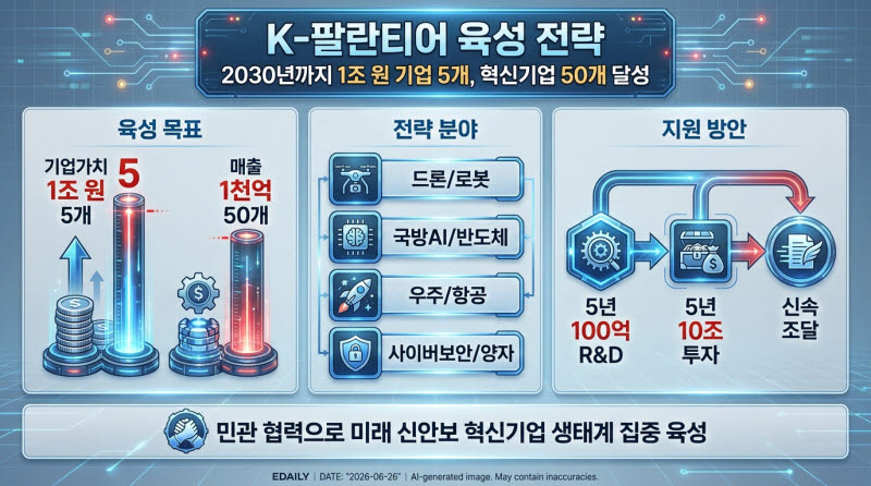 K팔란티어 나온다…2030년까지 기업가치 1조원 신안보 기업 5개 육성