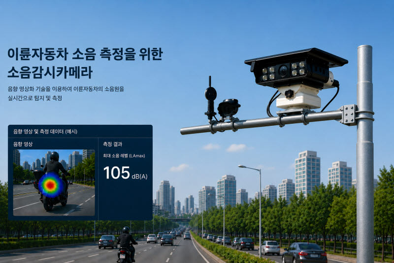 경기도, 성남·의정부에 전국 최초 이륜차 소음감시카메라 도입