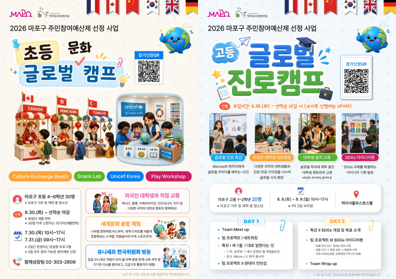 [포토] 마포구, 2026 글로벌캠프 운영