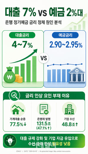 대출이자 고공행진에도…2%대 묶인 5대 은행 '정기예금'