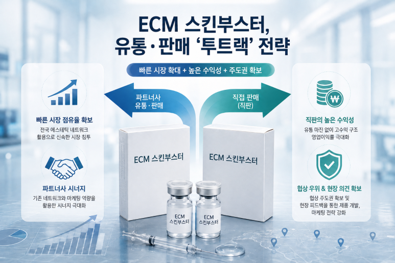 ECM 스킨부스터, 유통·판매 ‘투트랙’ 유지하는 이유