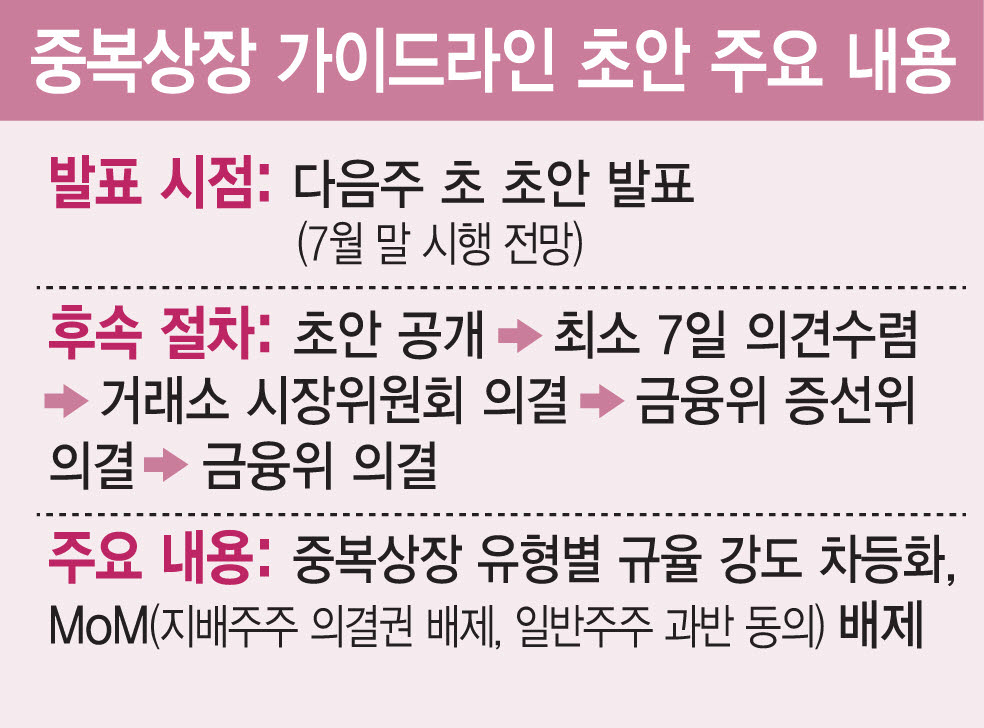 '제2의 LG엔솔' 막힌다…중복상장 가이드라인 최종안 내주초 발표[only 이데일리]