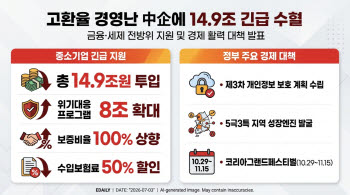 고환율 경영애로 中企에 15조 푼다…금융·세제 전방위 지원