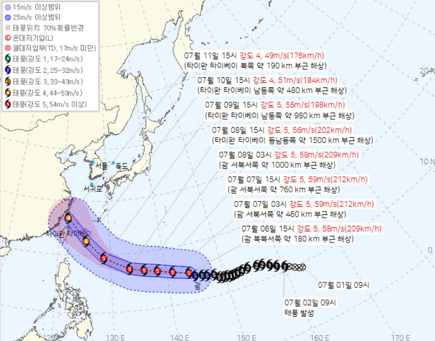 전국 흐리고 비 내리는 소서…'체감 33도' 폭염 계속[내일날씨]