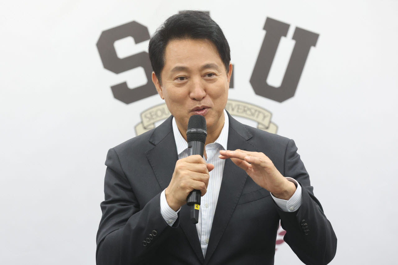 [포토]인사말하는 오세훈 서울시장