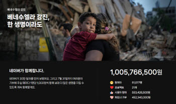 네이버, 베네수엘라 지진 피해 복구에 30만 달러 기부