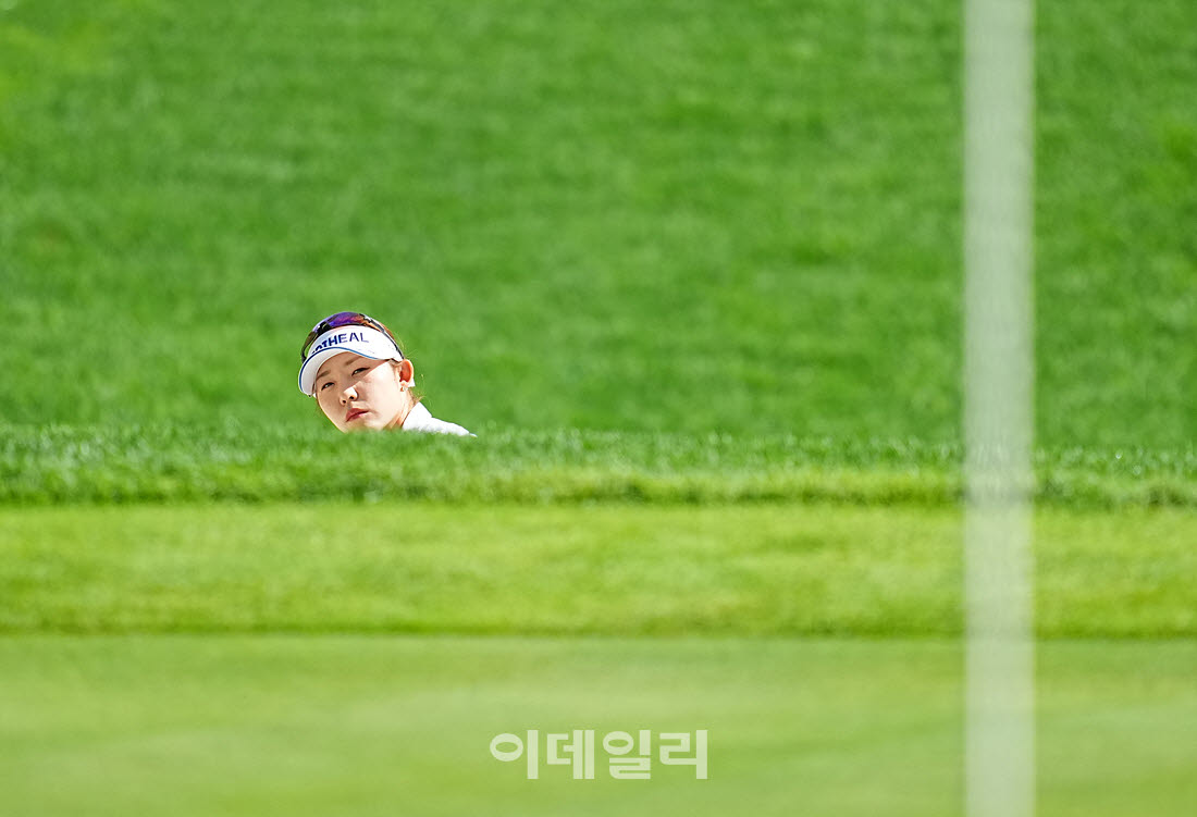 [포토]배소현,벙커샷을 준비해요