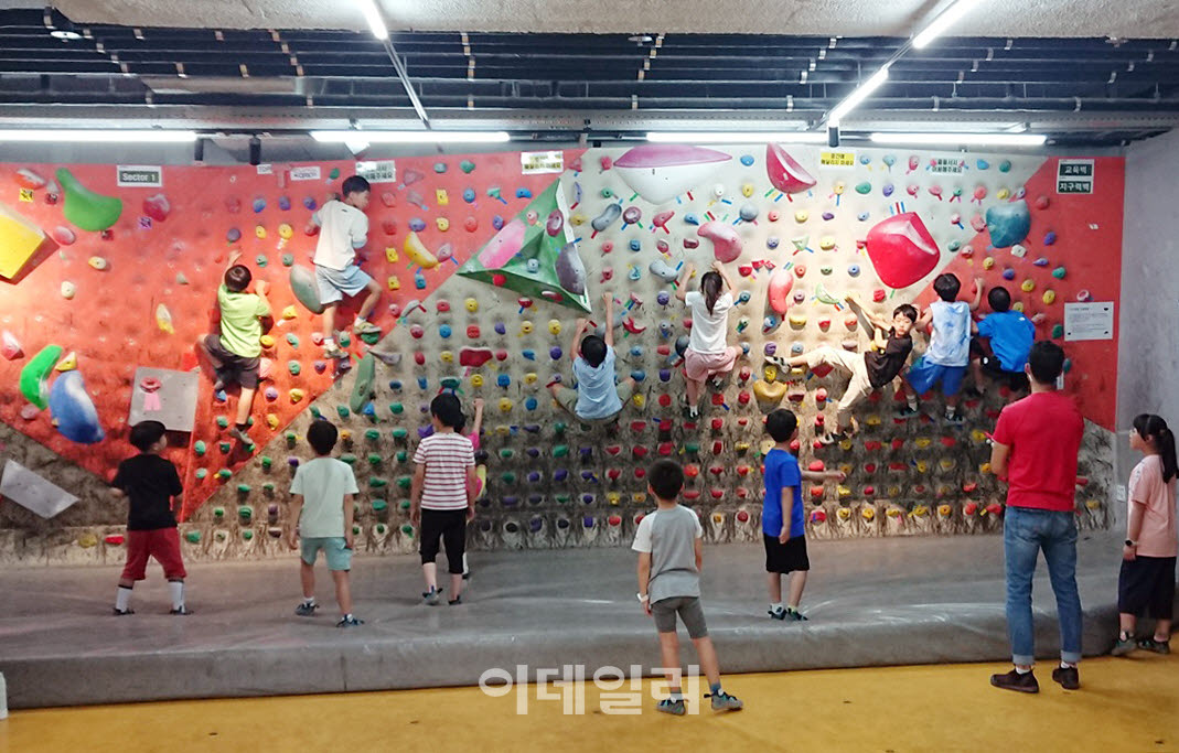 [포토] 마포구, '어린이 클라이밍 교실' 수강생 모집