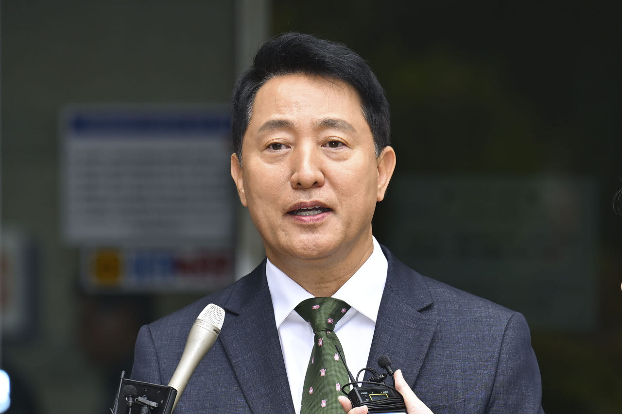 [포토]오세훈, 1심 벌금 1000만원 선고