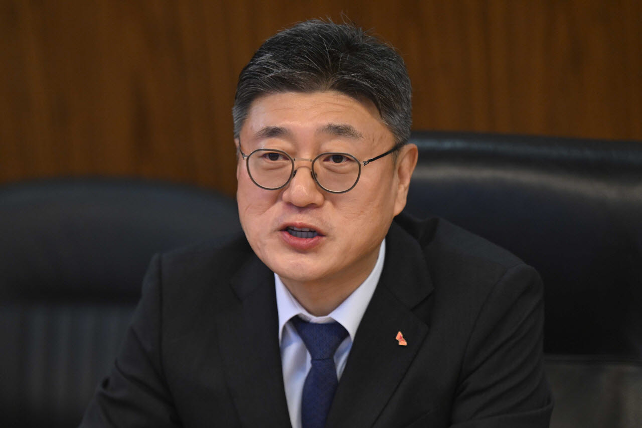 [포토]발언하는 정재헌 SK텔레콤 대표이사