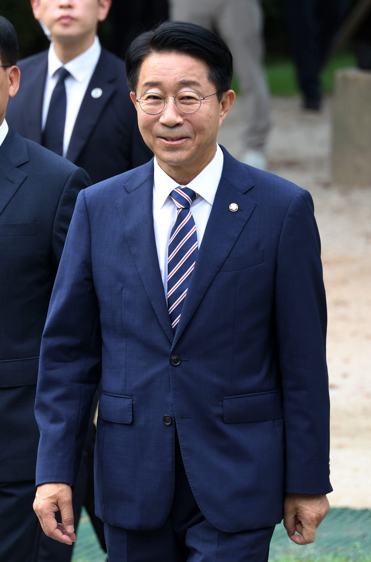 [포토]취임 첫 기자간담회 향하는 조정식 국회의장