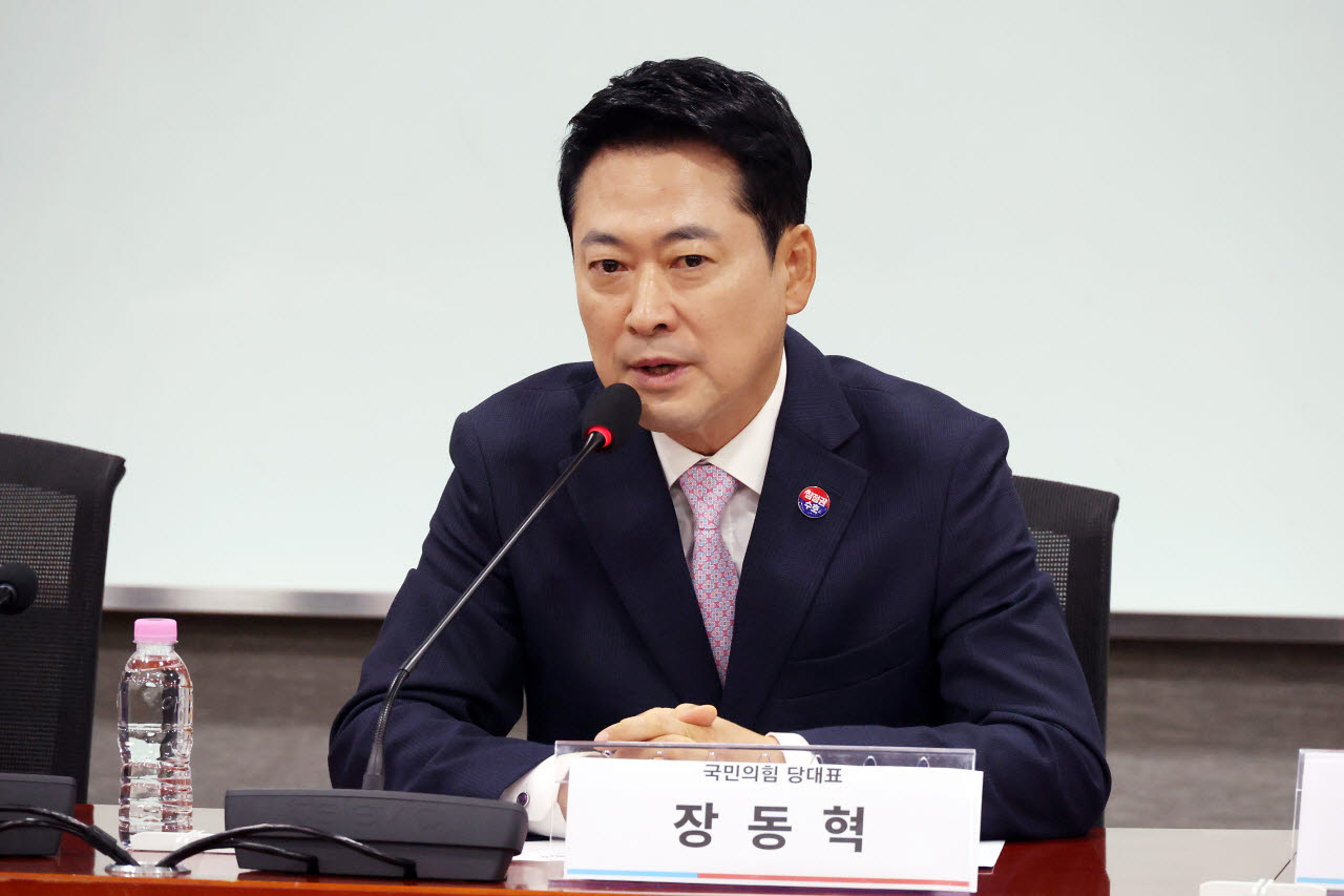 [포토]발언하는 장동혁 국민의힘 대표