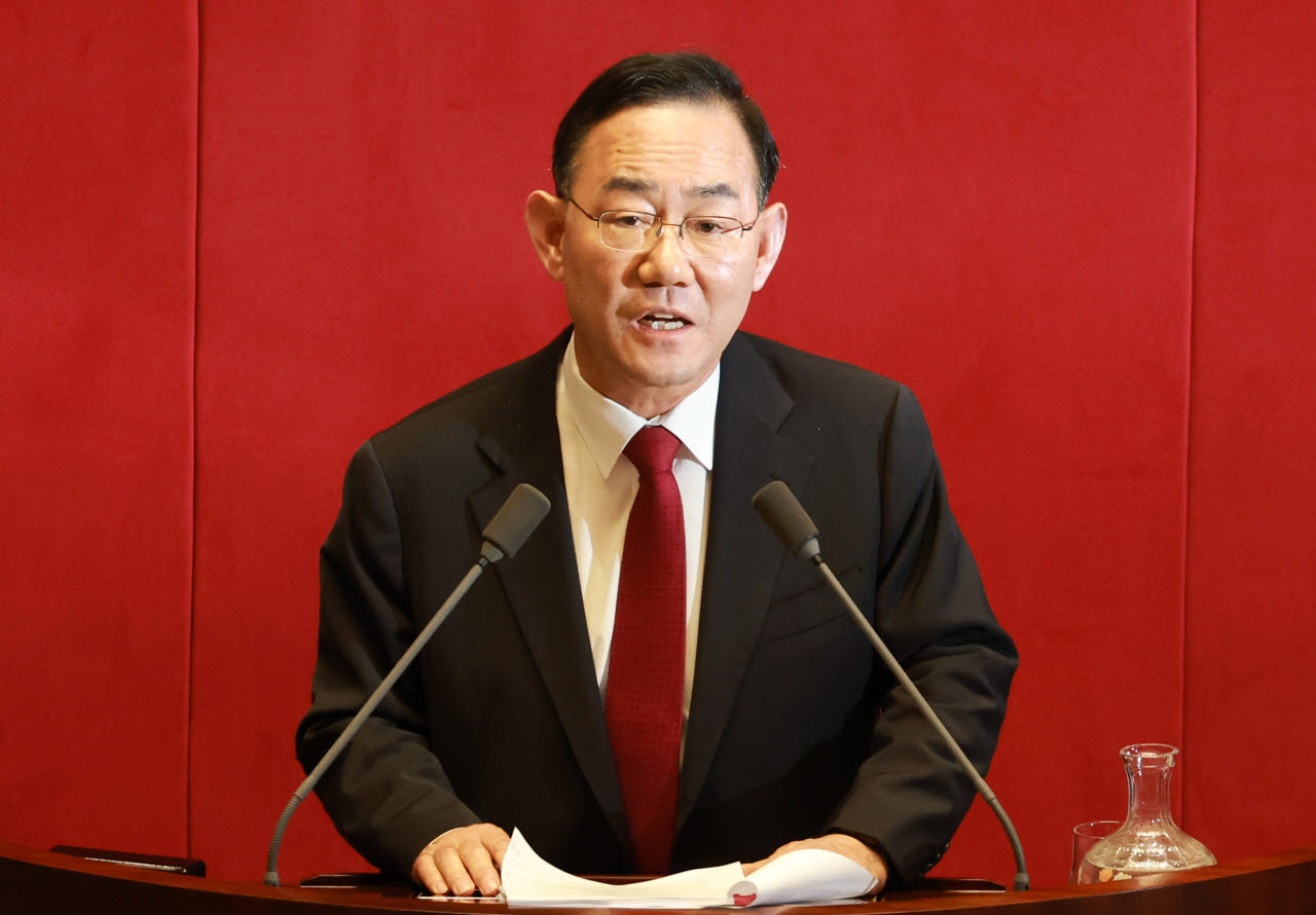 [포토]국민의힘, 형사소송법 일부개정법률안(대안)에 대한 무제한 토론 첫 주자는 주호영 의원