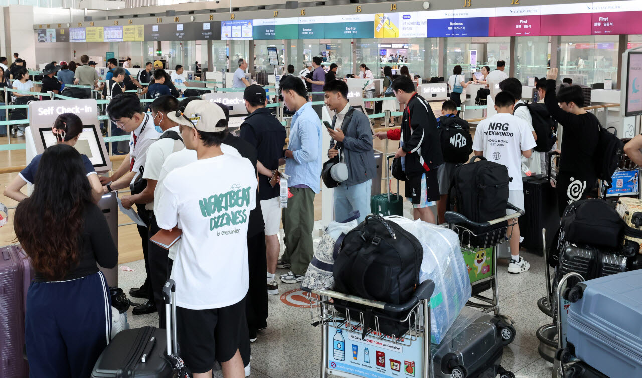 [포토]인천공항, 북적북적