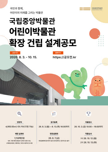 국립중앙박물관 어린이박물관, 현재의 두 배 규모로 확장 건립