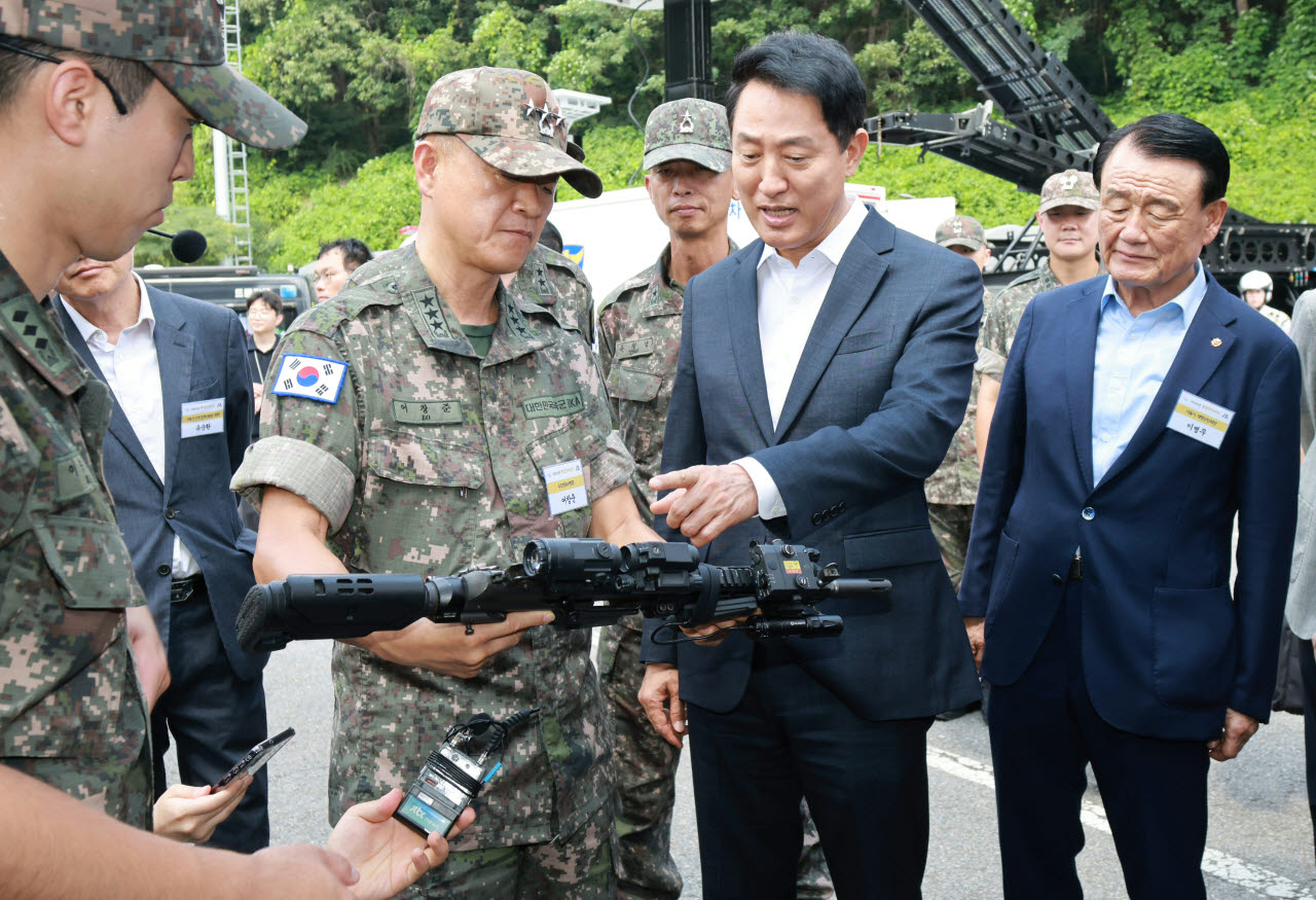 [포토]2026 서울시 통합방위회의 참석한 오세훈 시장