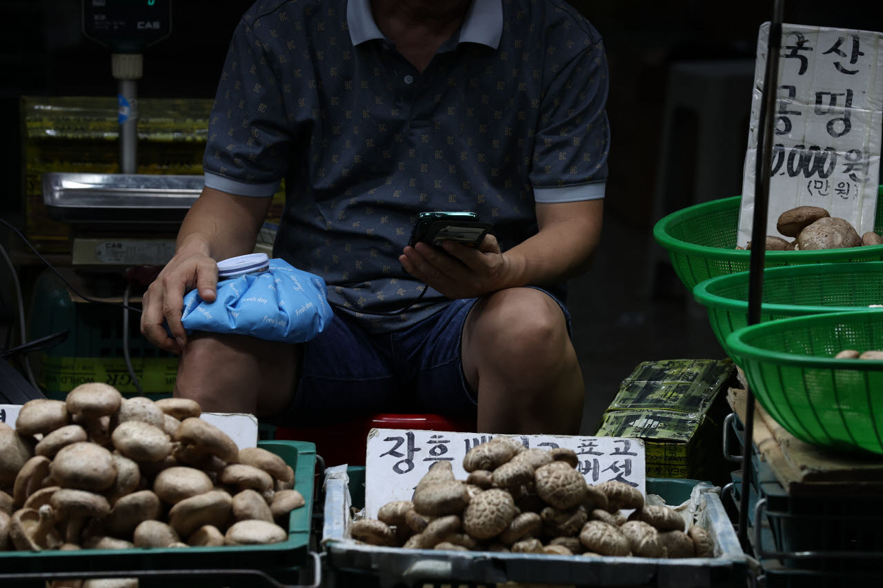 [포토]냉찜질, 식지않는 무더위