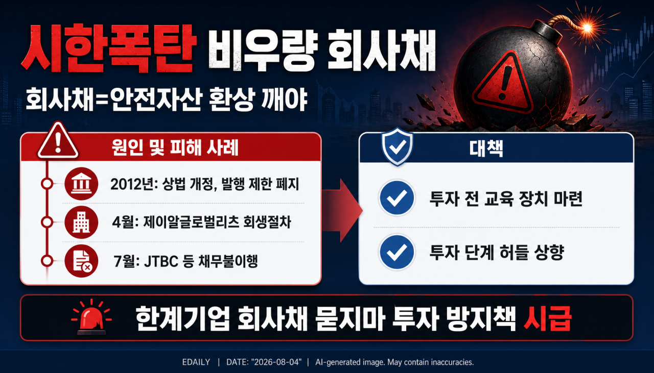 터치 몇 번에 산 ‘시한폭탄’…회사채=안전자산 환상 깨야