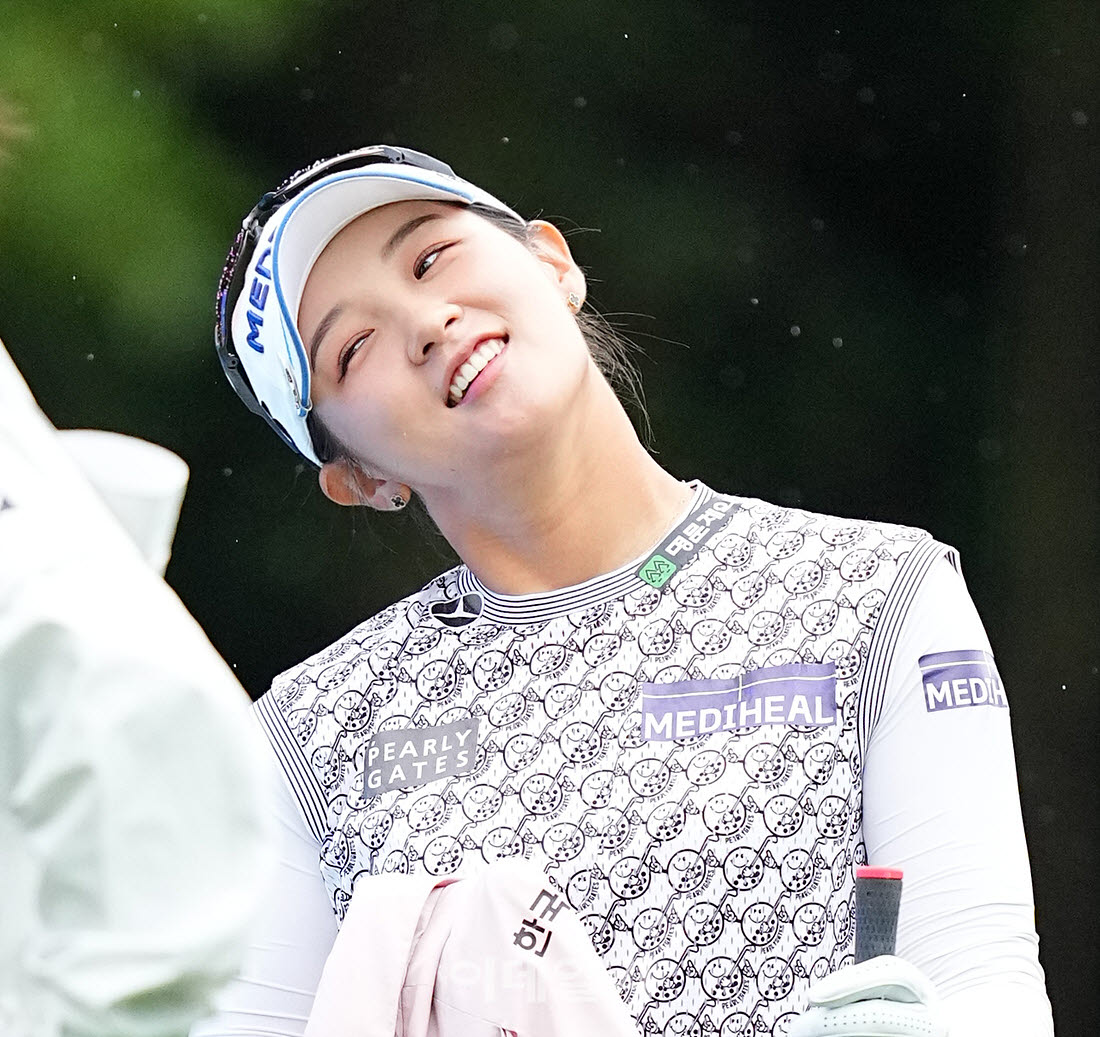 [포토]박현경,즐거운 대화