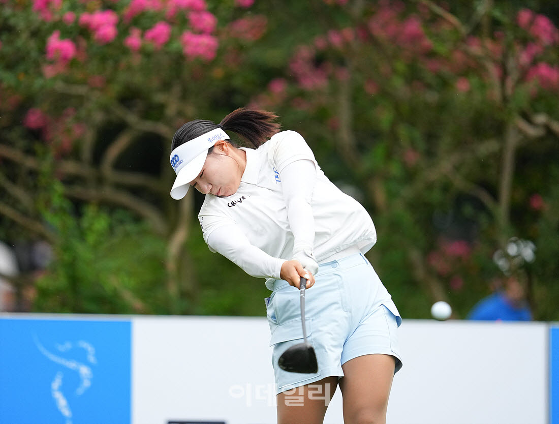 [포토]강채연,첫 승 향한 파워 임팩트