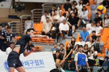 한국 남자배구, 대만에 3대2 진땀승…동아시아선수권 4강 확정