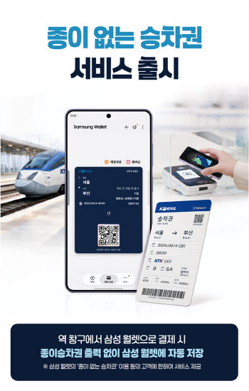 코레일+ 앱, 예매 7→4단계 간소화…삼성 월렛 연동