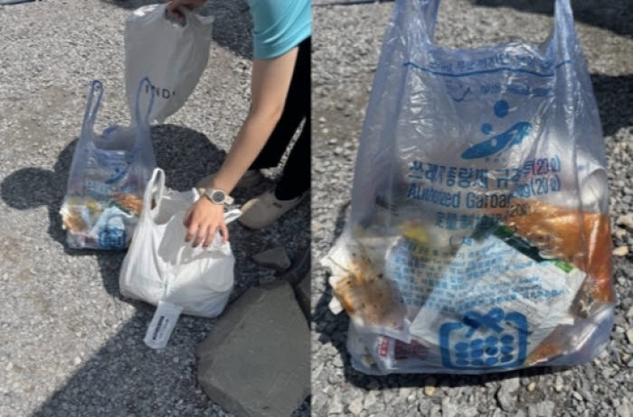 "대부분 한국 쓰레기"…日 명소에 버려진 '종량제봉투'