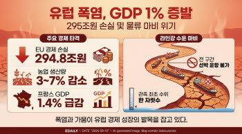 유럽 폭염에 올해 GDP 1% 증발 우려… "295조 원 경제적 손실"