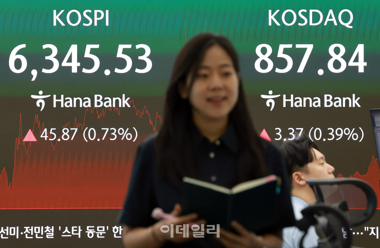 [포토]코스피, 6,300대 안착