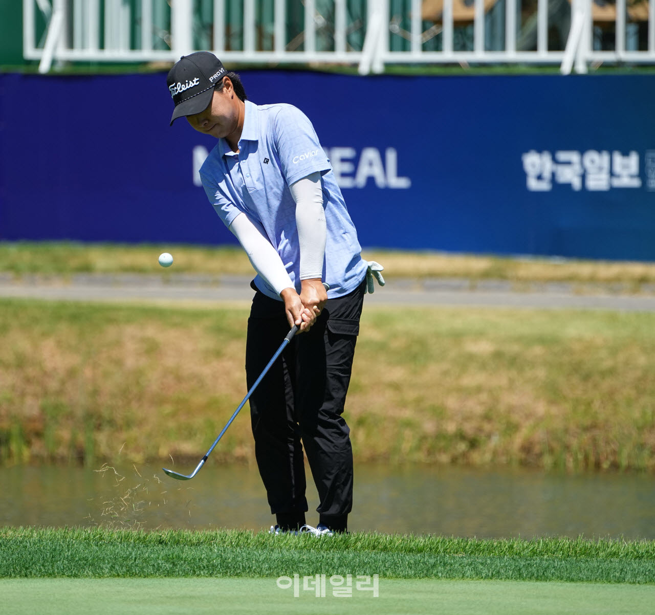 [포토]김지수,감각적인 어프로치 연습