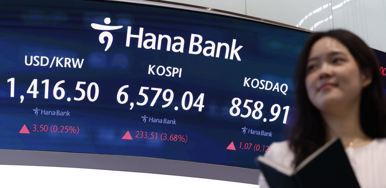 [포토]삼전·닉스 강세에 코스피 상승 마감