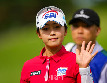 [골프IN화보]메디힐 한국일보 챔피언,김지윤 1라운드 경기 장면