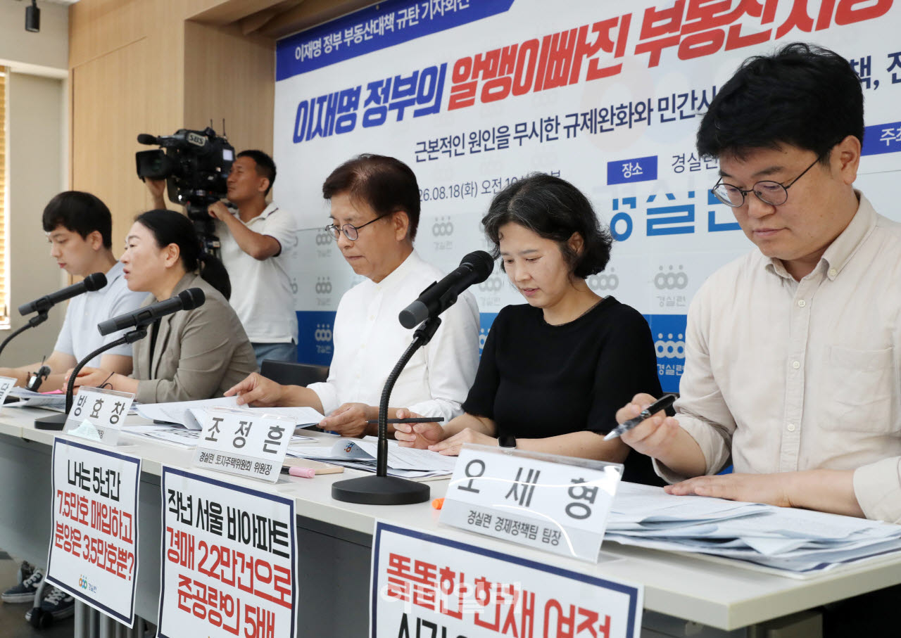 [포토] '이재명 정부 부동산정책' 규탄 기자회견