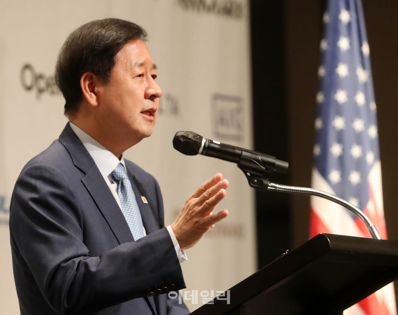 [포토] 암참 간담회 인사말하는 구윤철 부총리