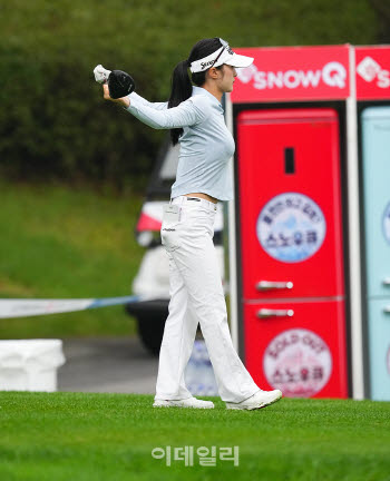  양효리, BC카드 한경 KLPGA 챔피언십 경기 장면