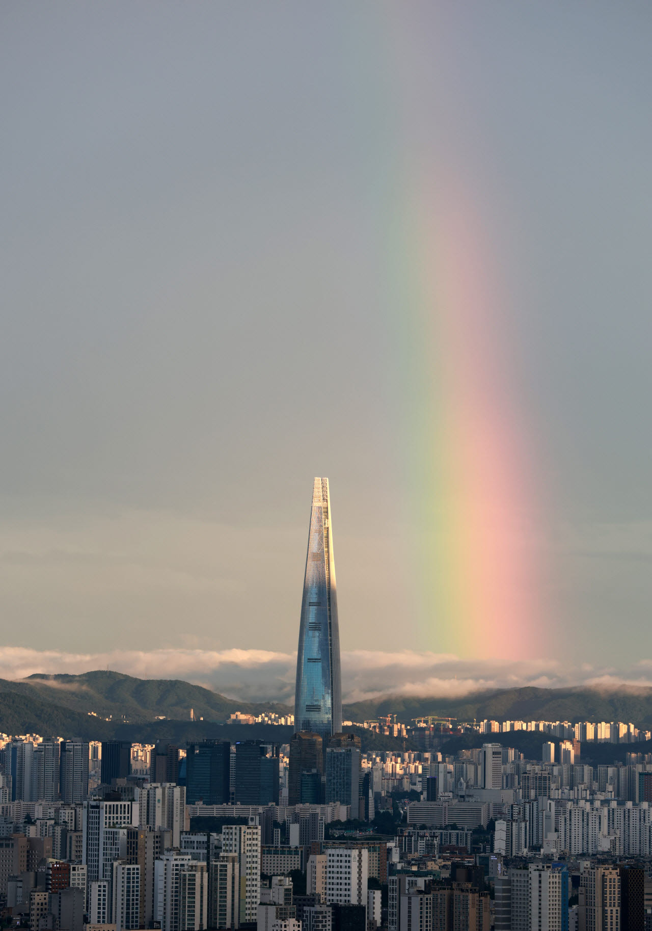 [포토]무지개 뜬 서울