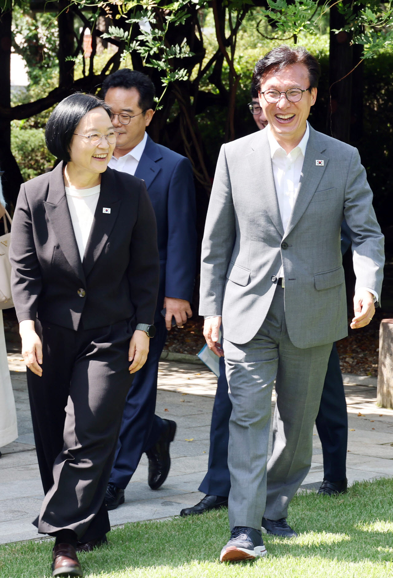 [포토]고위당정협의회  참석하는 한성숙 국무총리-김민석 더불어민주당 대표